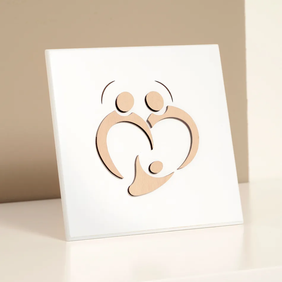 Foto e Familjes së Shenjtë me Gdhendje me Laser Prodhuar në Itali - Zuleika Viadurini