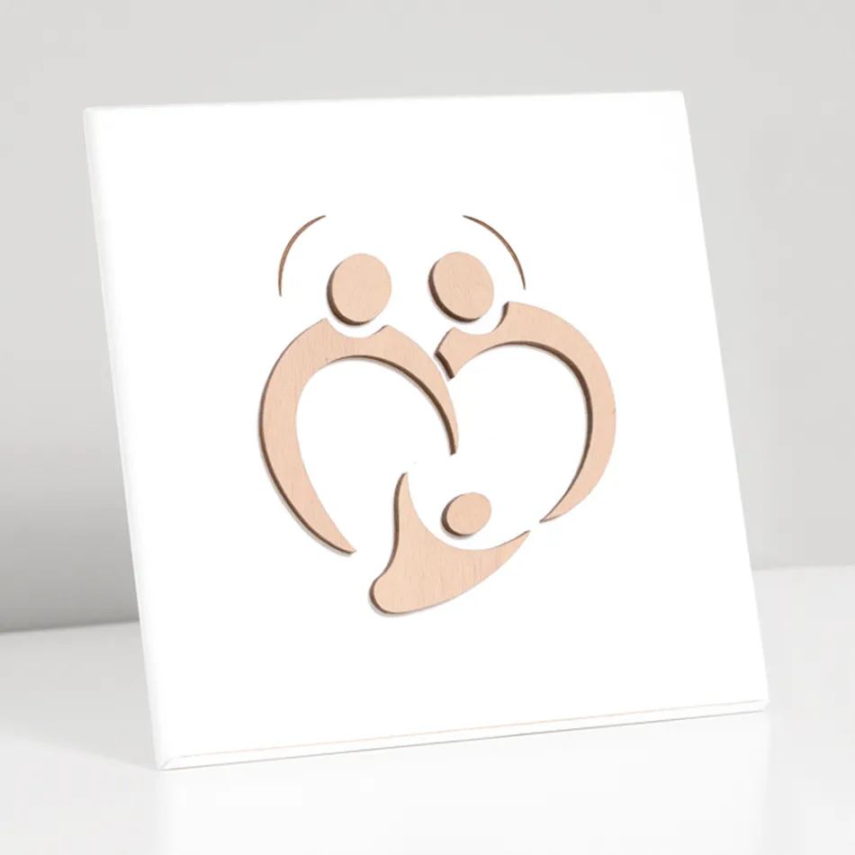 Foto e Familjes së Shenjtë me Gdhendje me Laser Prodhuar në Itali - Zuleika Viadurini