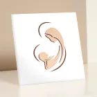 Fotografi e gdhendur me lazer e Marisë dhe foshnjës Jezus Prodhuar në Itali - Nigella Viadurini