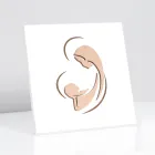 Fotografi e gdhendur me lazer e Marisë dhe foshnjës Jezus Prodhuar në Itali - Nigella Viadurini