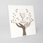 Foto e bërë me gdhendje me lazer të pemës së ullirit dhe host Prodhuar në Itali - Joel Viadurini