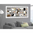 pikturë abstrakte me pesëmbëdhjetë panele të pezulluara në litarë Craig Viadurini