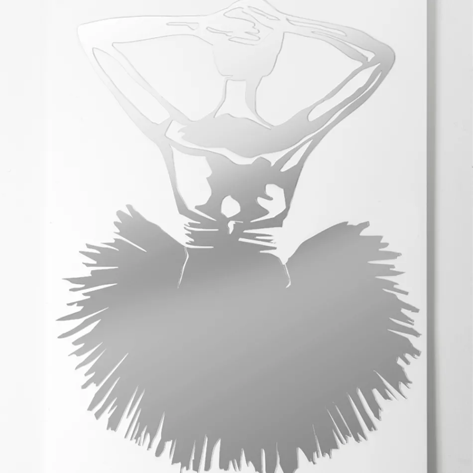 Pikturë me Zbukurim Pasqyre e Balerinit Made in Italy - Evie Viadurini