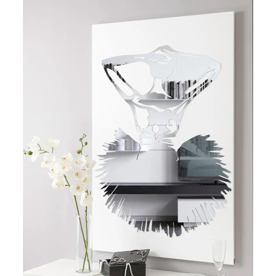 Pikturë me Zbukurim Pasqyre e Balerinit Made in Italy - Evie Viadurini