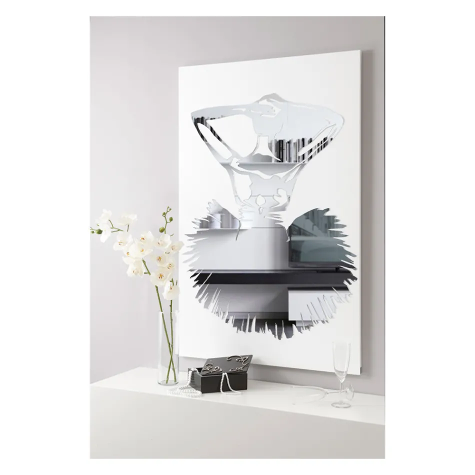 Pikturë me Zbukurim Pasqyre e Balerinit Made in Italy - Evie Viadurini