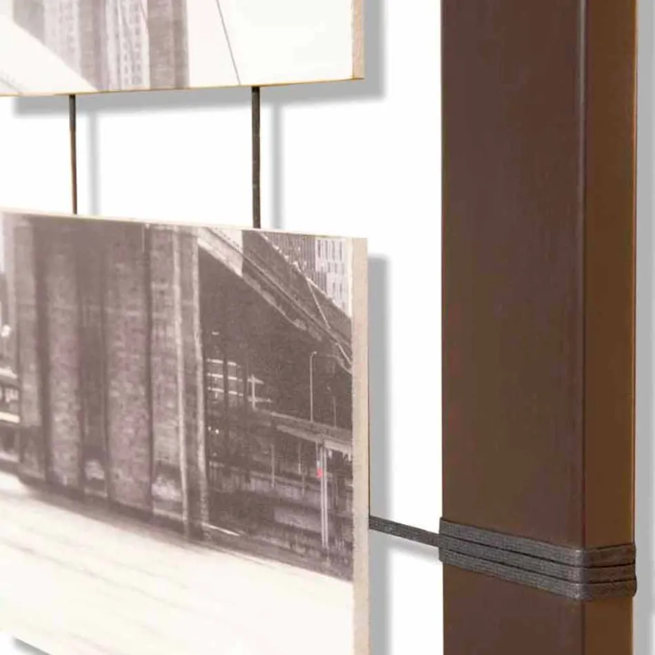 Kuadri me panelet e pezulluara të litarëve të dekoruar me dorë Mark Viadurini