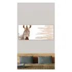 Pikturë me Zebra Made with Laser Made in Italy - Yuuka Viadurini