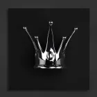 Piktura moderne e murit në dru dhe rrëshirë e prodhuar në Itali - Corona Viadurini