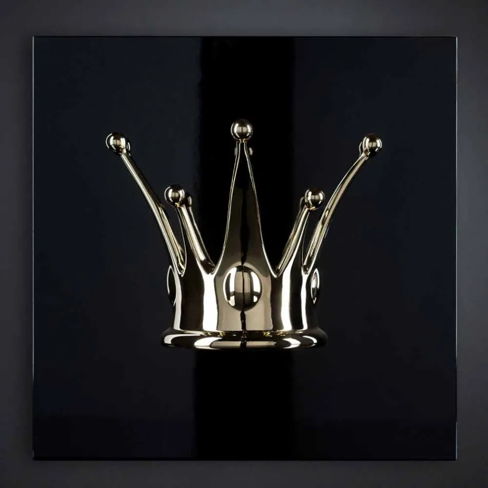 Piktura moderne e murit në dru dhe rrëshirë e prodhuar në Itali - Corona Viadurini