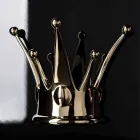 Piktura moderne e murit në dru dhe rrëshirë e prodhuar në Itali - Corona Viadurini