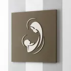 Foto e gdhendur me lazer e Madonës me fëmijë Prodhuar në Itali - Bashira Viadurini