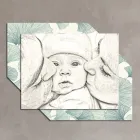 Foto prej druri me printim të një puthjeje për një fëmijë Made in Italy - Andorra Viadurini