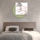 Foto prej druri me printim të babait duke puthur djalin e tij Made in Italy - Belgium Viadurini