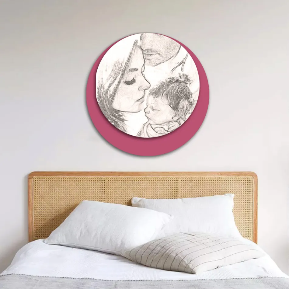 Foto druri me printim të një familjeje të bashkuar Made in Italy - Canada Viadurini