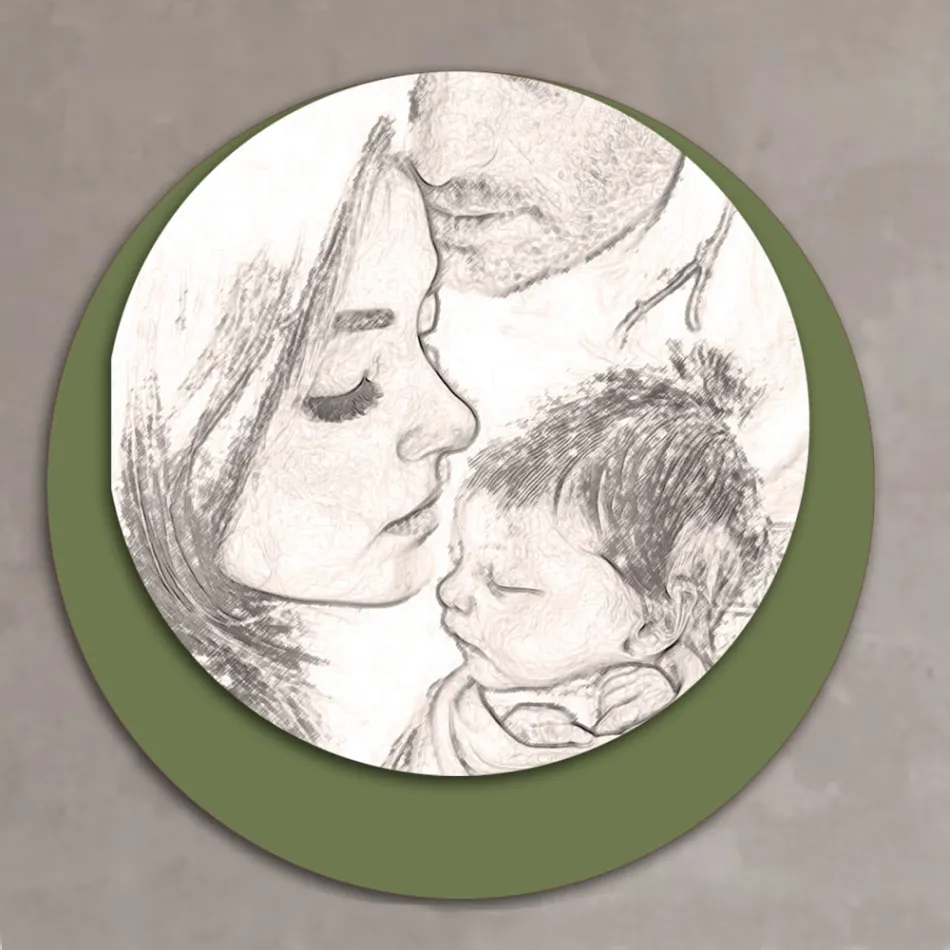 Foto druri me printim të një familjeje të bashkuar Made in Italy - Canada Viadurini