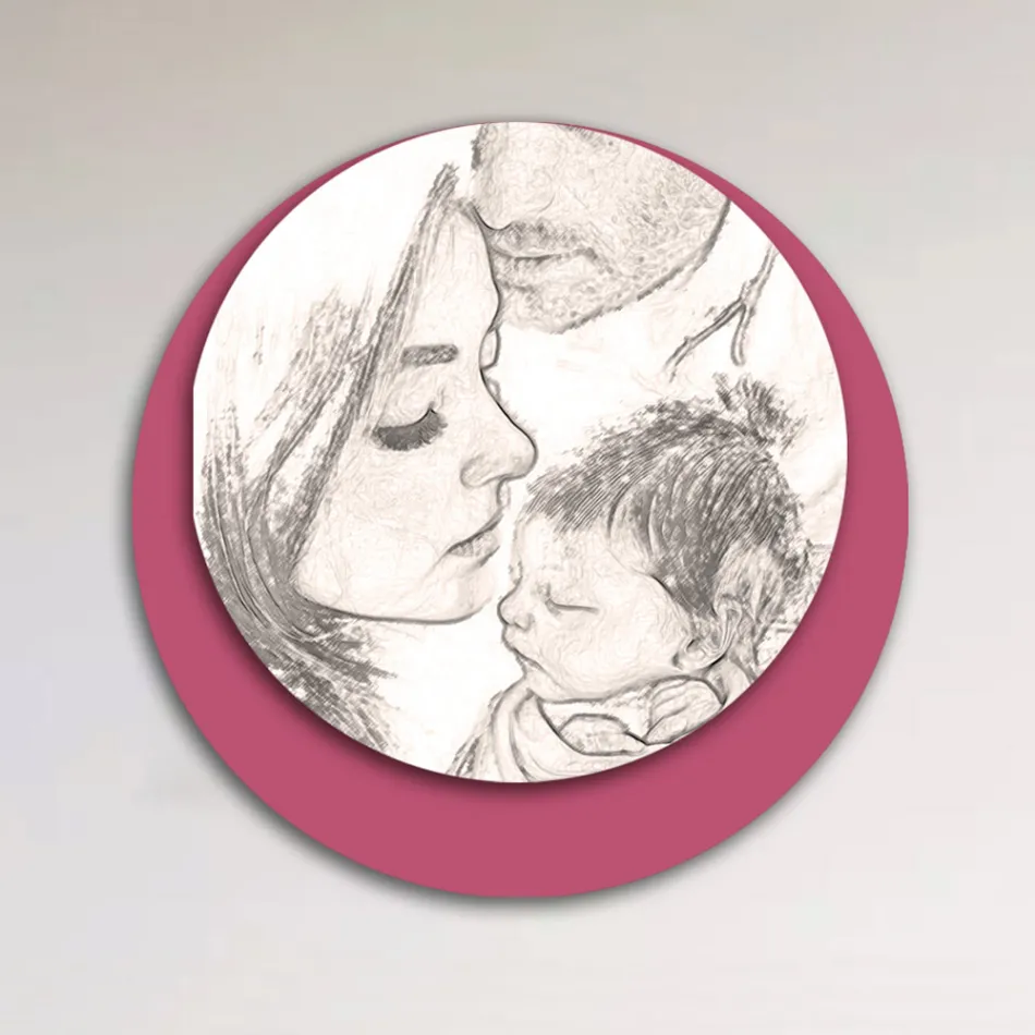 Foto druri me printim të një familjeje të bashkuar Made in Italy - Canada Viadurini