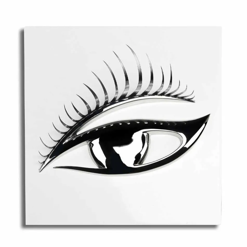 Kornizë artizanale moderne në dru, çelik dhe rrëshirë e prodhuar në Itali - Syri Viadurini