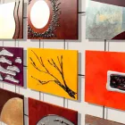 Piktura moderne e kompletuar me panele të ngulitur të pezulluara në litarë të mençur Viadurini