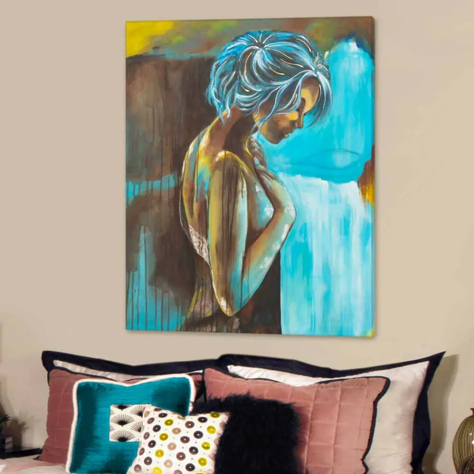 Grua moderne e grave pikturë e zbukuruar me detaje në rrëshirë të ëmbël Viadurini