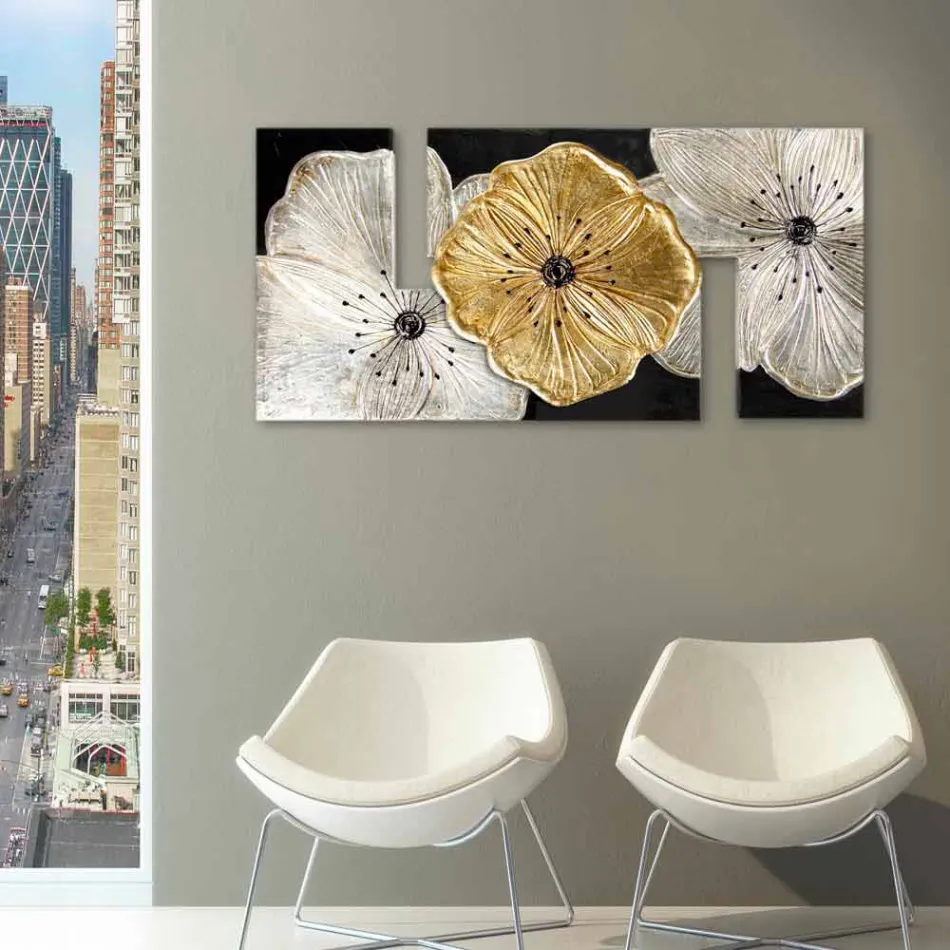 Kuadri Petunia Pintdecor i vogël prej ari Viadurini