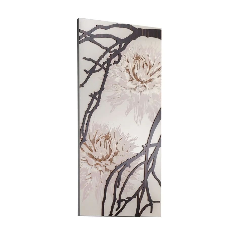 Foto Made with Laser with Dahlia Flower Prodhuar në Itali - Taka Viadurini