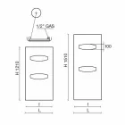 Projektuesi Modern Radiator Çeliku Hidraulik 6 Masa deri në 1220 W - Maskë Viadurini