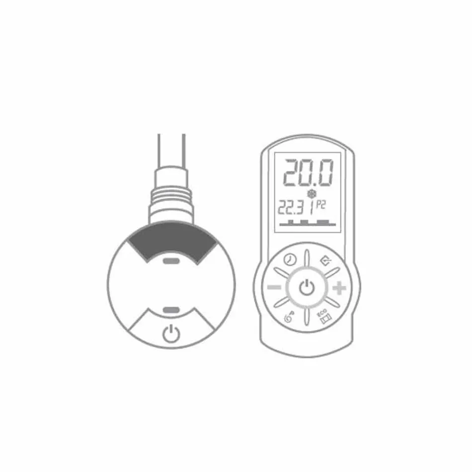 Radiator elektrik me dizajn vertikal deri në 1000 W - Flora Viadurini