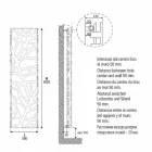 Dizajn vertikal Radiator hidraulik deri në 903 W - Flora Viadurini