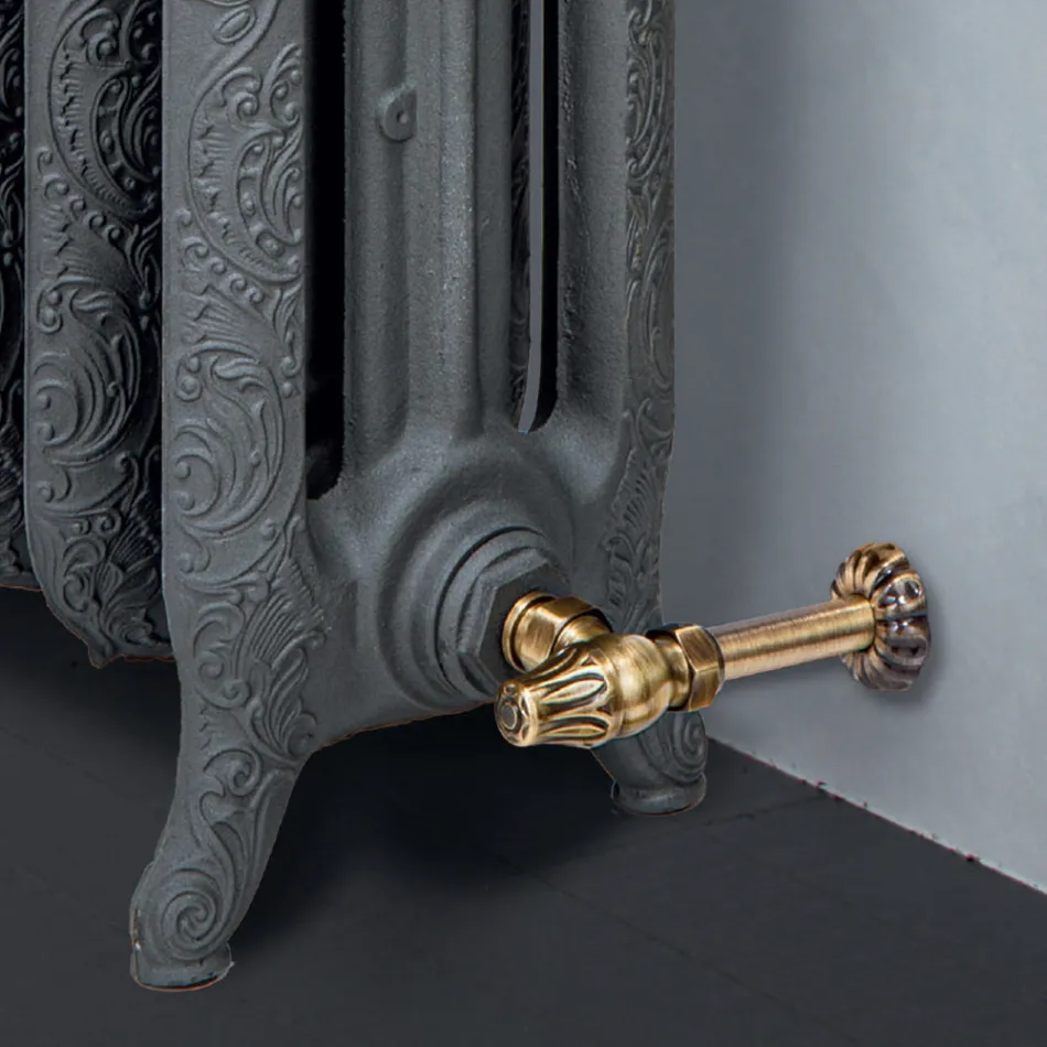 Radiator Hidraulik Gize me 3 Kolona të Dekoruara - Vanilinë Viadurini