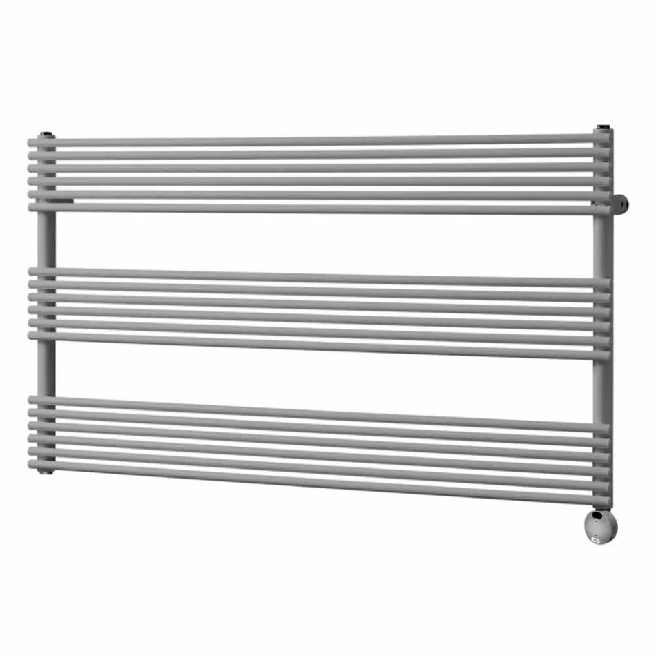 Radiatori me mur elektrik me dizajn horizontal në çelik deri në 700 W - Nibbio Viadurini