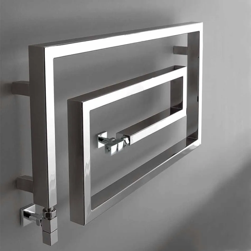 Radiator hidraulik i kromuar me krom dizajn Snake Scirocco H Viadurini