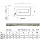 Radiatori i kromit të kromuar Snake Scirocco H, dizajn Viadurini