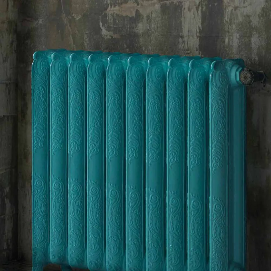 Radiator nxehtësie hidraulike prej gize të zbukuruar me Tiffany Scirocco H Viadurini