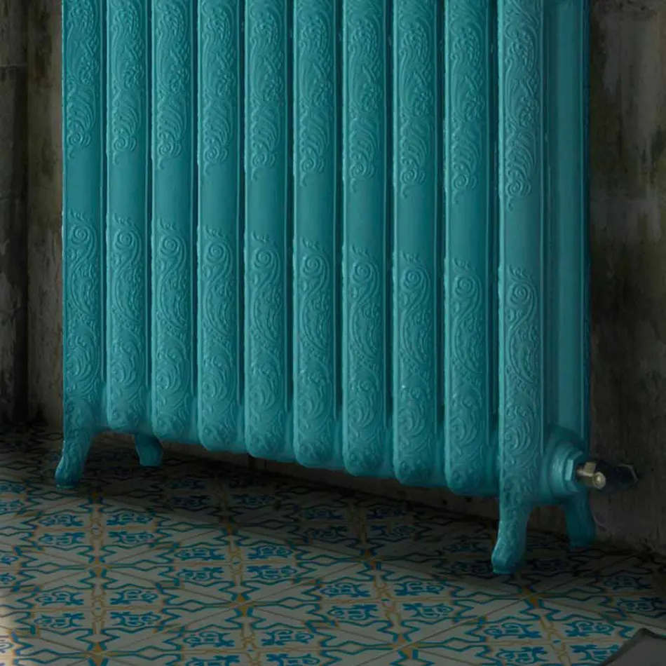 Radiator nxehtësie hidraulike prej gize të zbukuruar me Tiffany Scirocco H Viadurini