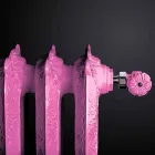 Radiator nxehtësie hidraulike prej gize të zbukuruar me Tiffany Scirocco H Viadurini