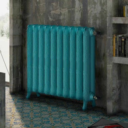 Radiator nxehtësie hidraulike prej gize të zbukuruar me Tiffany Scirocco H Viadurini