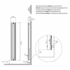 Projektim Radiatori Radiator Muri Alumini Hidraulik 250 Watt - Stilus Viadurini