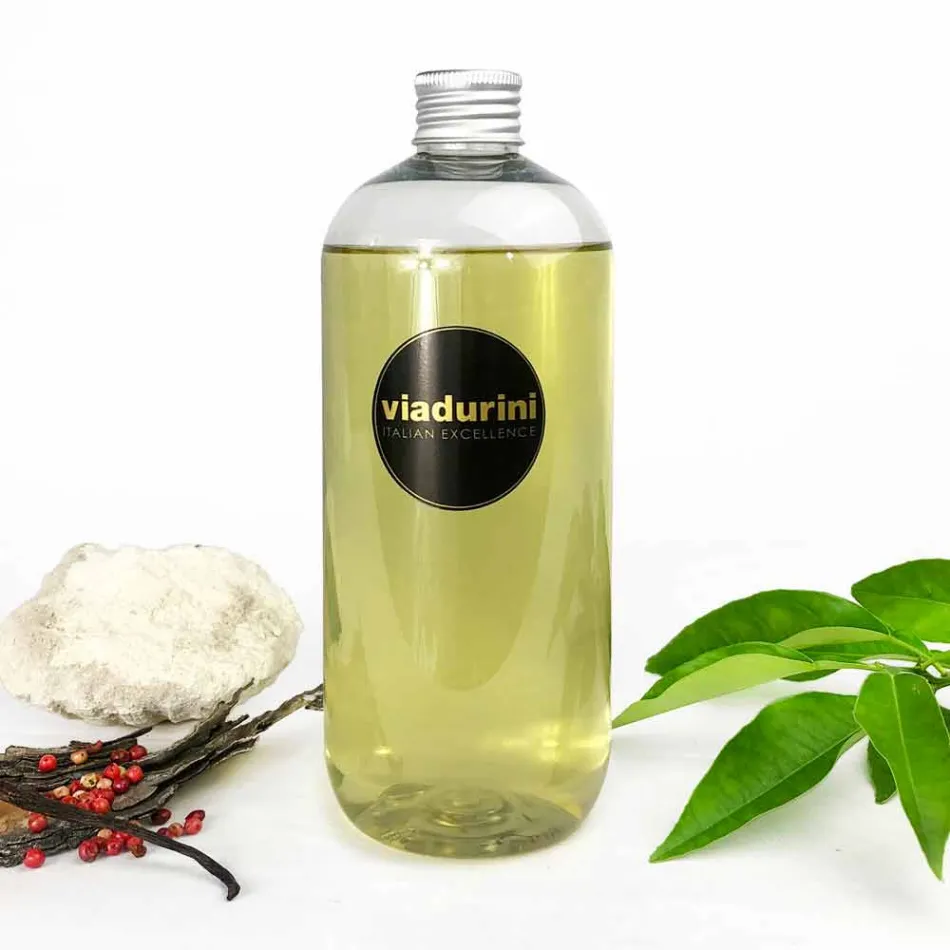 Shkopinj difuzori ambienti mbushës me piper rozë 500 ml ose 1 lt - Sassidimatera Viadurini