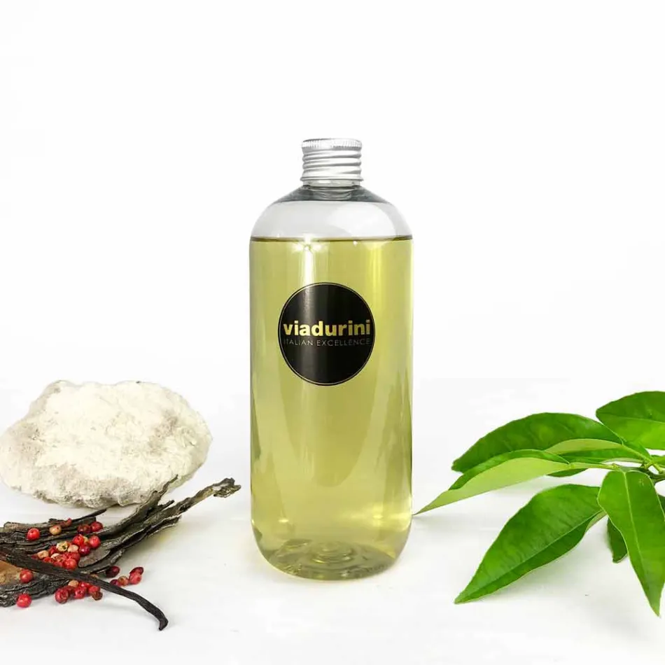 Shkopinj difuzori ambienti mbushës me piper rozë 500 ml ose 1 lt - Sassidimatera Viadurini