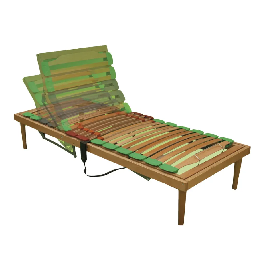 Baza e krevatit dyshe prej druri të mbështetur nga motorizuara Bio Energy Plus ATP - Energy Viadurini