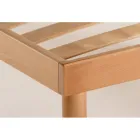 Baza e shtratit Piazza e Mezzo tërësisht në Delta Organic Beech Wood 120x190 cm - Delta Viadurini