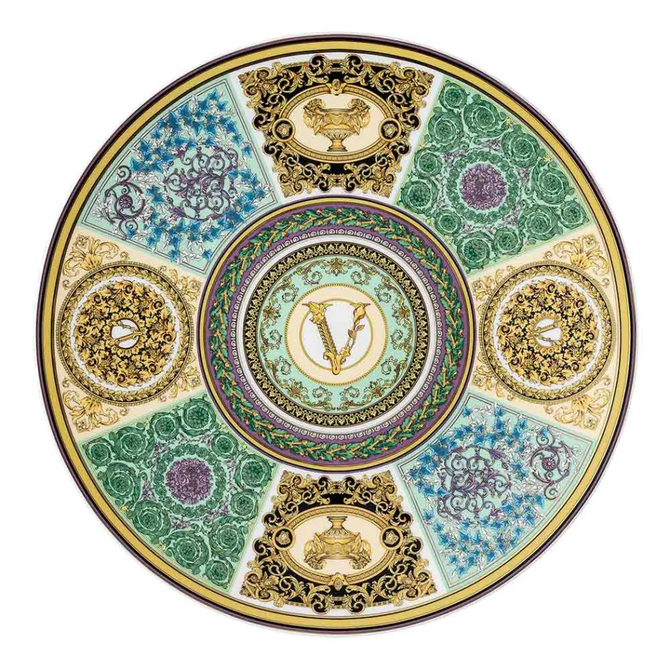 Rosenthal Versace Barocco Mozaic Placeholder Diametri i pjatës 33 cm - Mozaik Viadurini