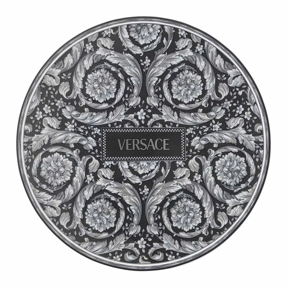 Rosenthal Versace Baroque Place Card Diametri i pjatës 33 cm në Porcelan - Barok Viadurini