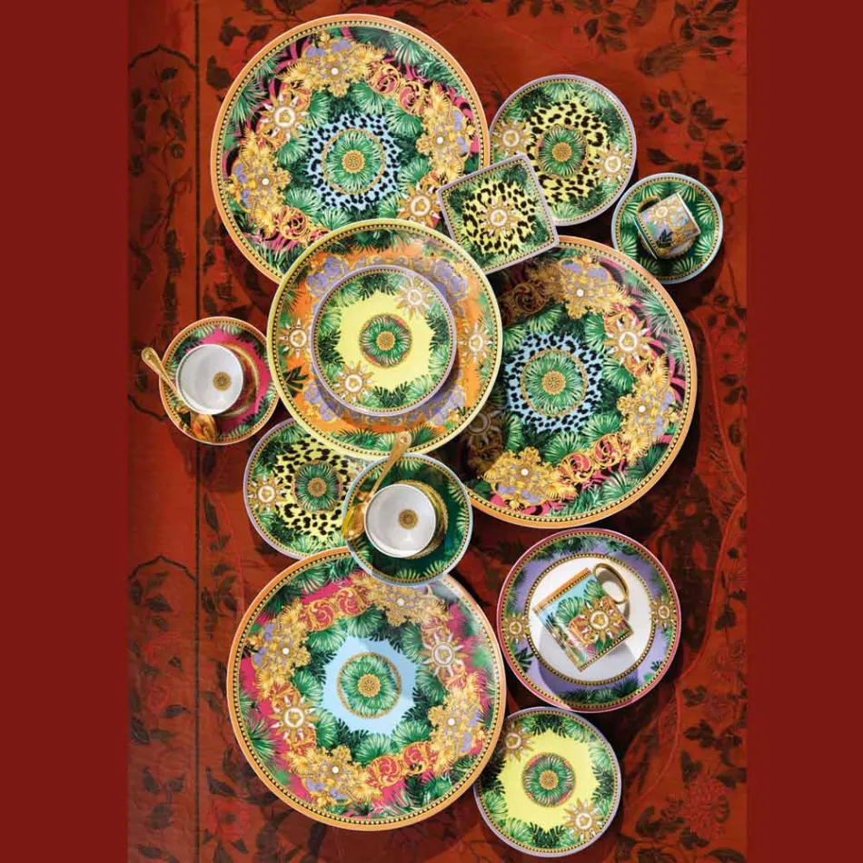 Rosenthal Versace Jungle Animalier 4 Pjata darke Diametri 17 cm - Animalier Viadurini