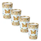 Rosenthal Versace Le Jardin 4 gota pa dorezë me elementë natyralë - Medusa Viadurini