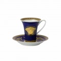 Kupa e porcelanit me dizajn të lartë Rosenthal Versace Medusa Blue