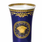 Rosenthal Versace Medusa Blue Vazo porcelani me dizajn modern 26cm Viadurini