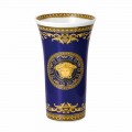 Rosenthal Versace Medusa Blue vazo prej porcelani moderne 26 cm