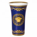 Rosenthal Versace Medusa Blue vazo prej porcelani moderne 34 cm