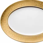Rosenthal Versace Medusa Gala Gold Dizajn ovale prej porcelani 40cm Viadurini
